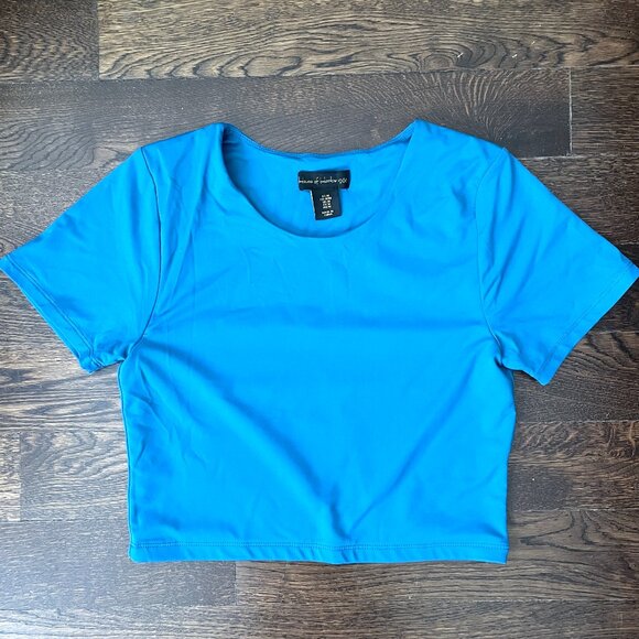 House of Harlow 1960 Blue Crop Top - Picture 2 of 8